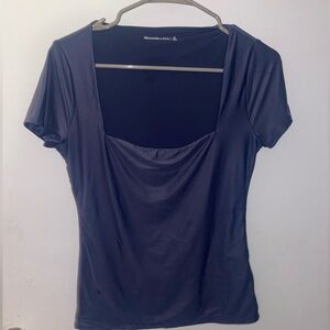 Abercrombie Soft Matte Seamless Square Neck Top in Medium